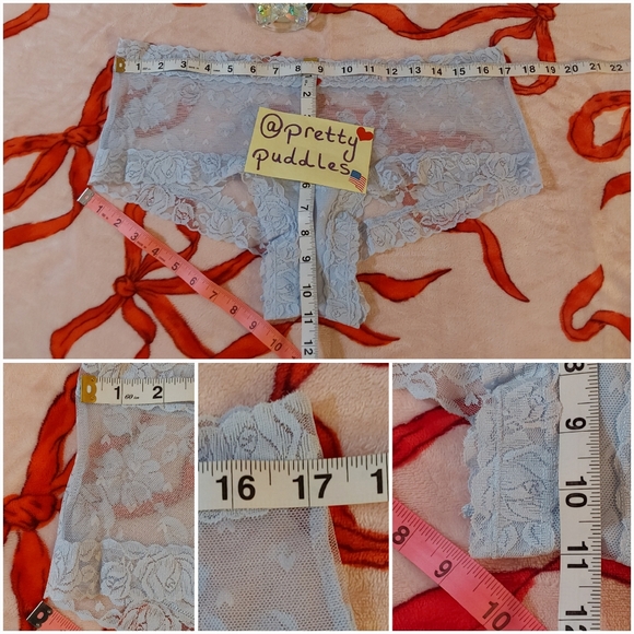 🩵 XXL VS The Lacie Lace Heart Blooms Cheeky Panty 🩵 - Picture 8 of 15